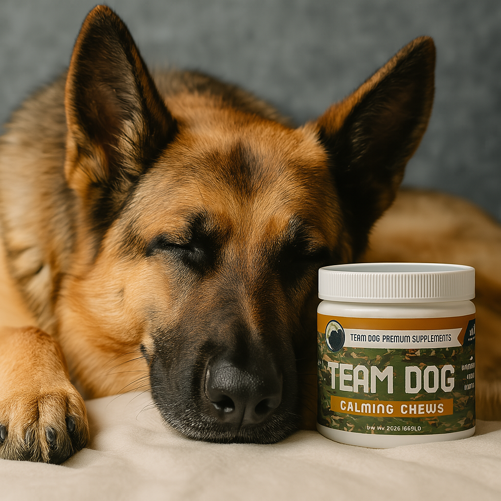 Calm Canine Chronicles: The Science Behind Team Dog's Calming Chews
