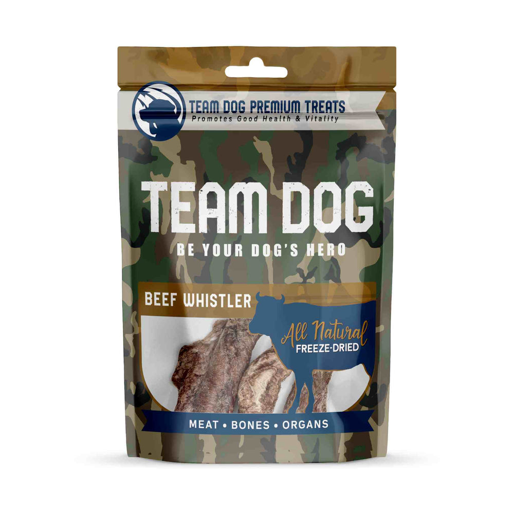 Beef Whistler Dog Chews Freeze-Dried Raw, 3 per bag