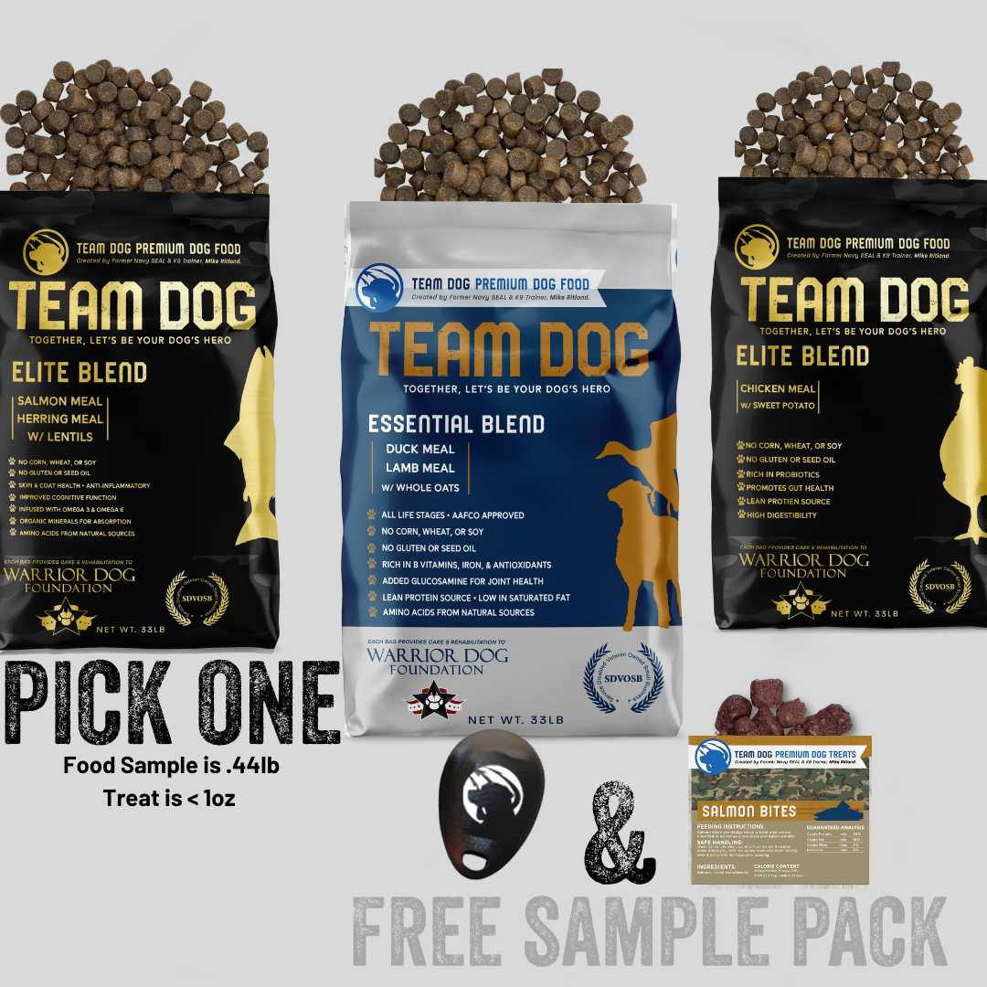 Team Dog Food Treats Sample Pack