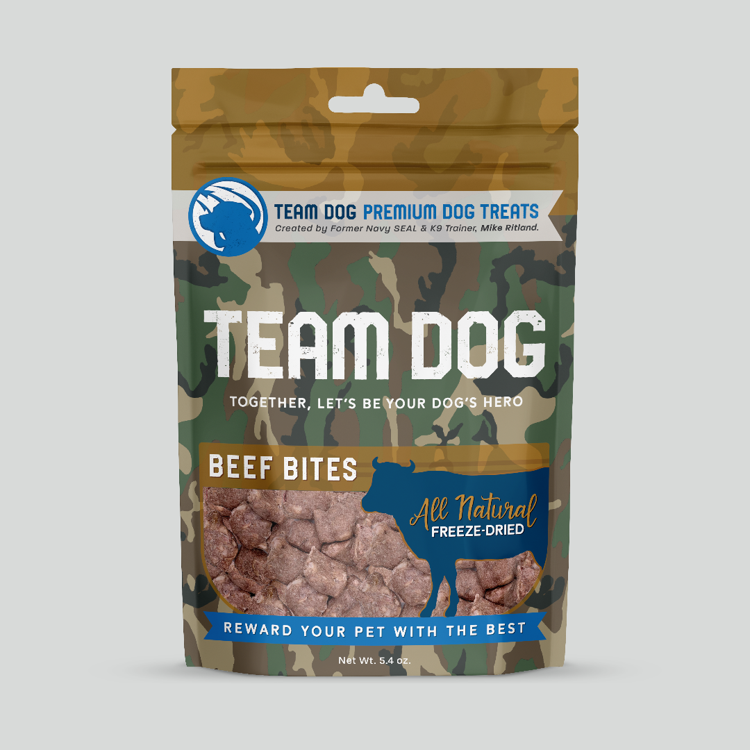 Team Dog Beef Bites Dog Treats Freeze Dried 5.4 oz