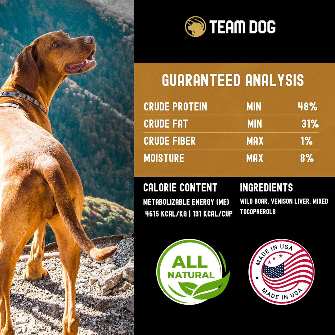 Wild Boar with Venison Liver Topper Freeze-Dried Raw, 5 oz