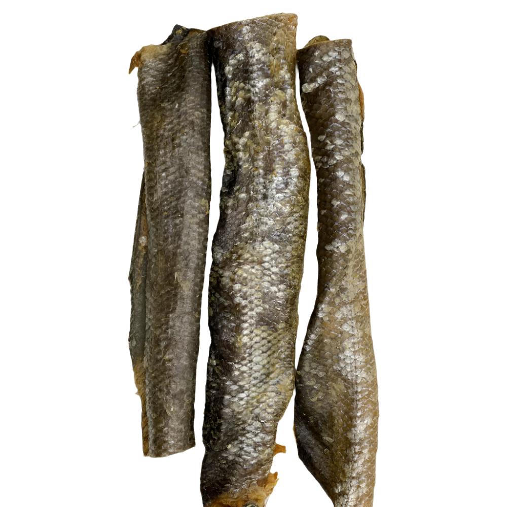 Salmon Skin Dog Chews Freeze-Dried Raw, 4 per bag