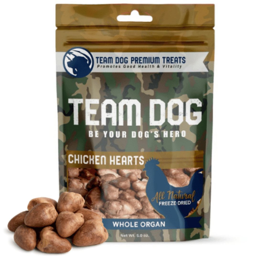 Whole Organ Chicken Hearts Freeze-Dried Raw, 4.5 oz