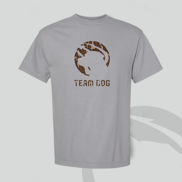 Team Dog Men’s T-shirt - Gray/Camo