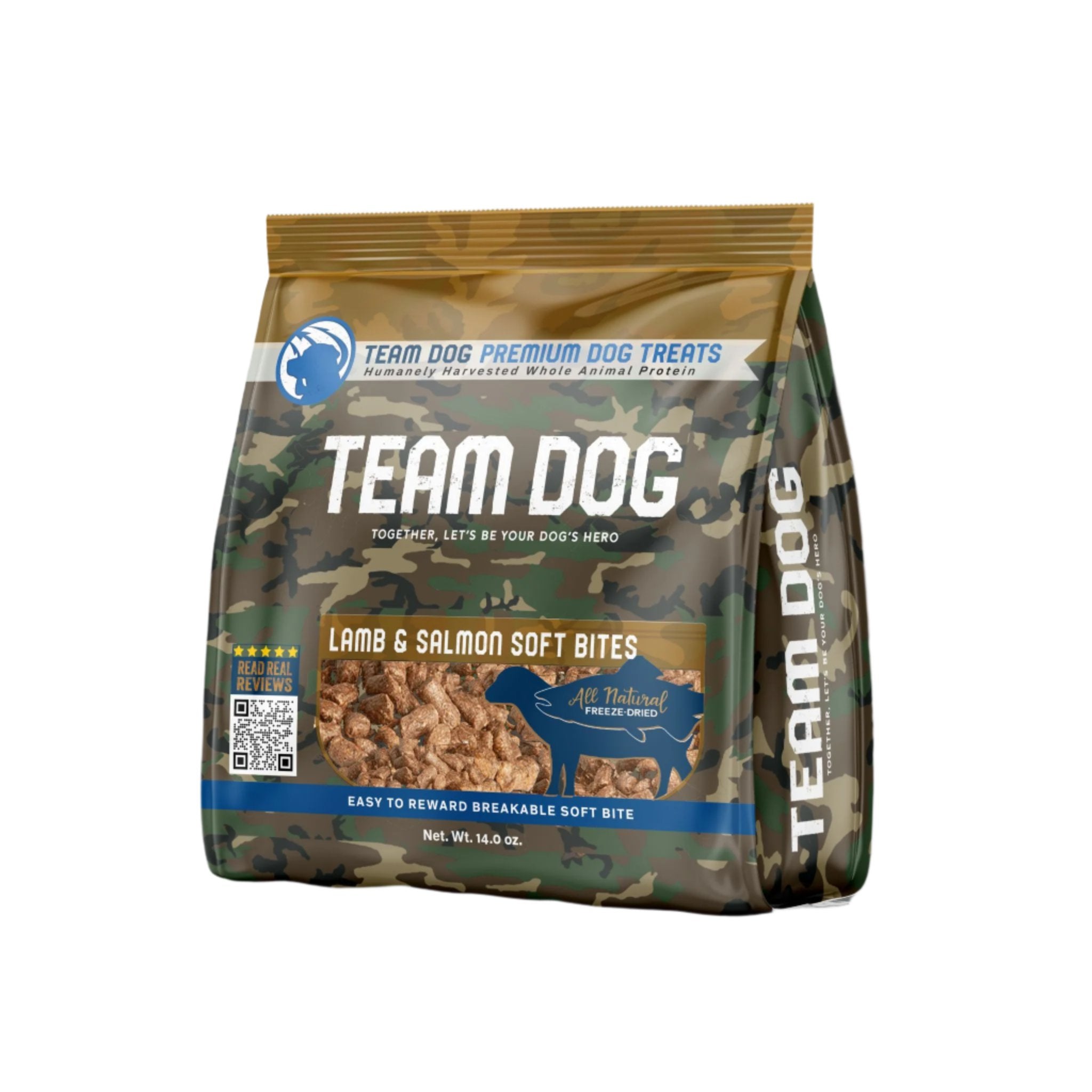 Team Dog Lamb & Salmon Freeze-Dried Soft Bites Dog Treats