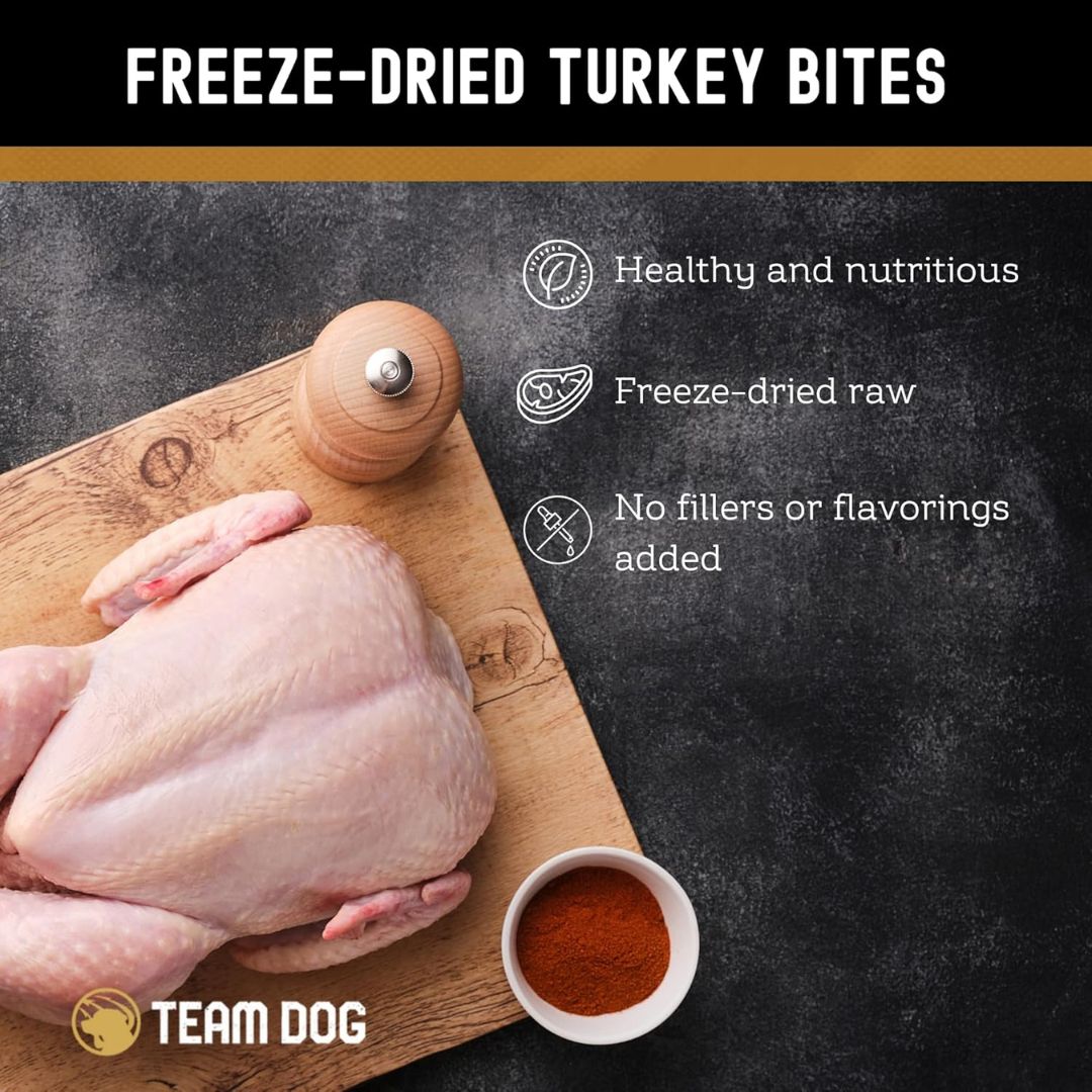 Turkey Bites Dog Treats Freeze-Dried, 5.2 oz