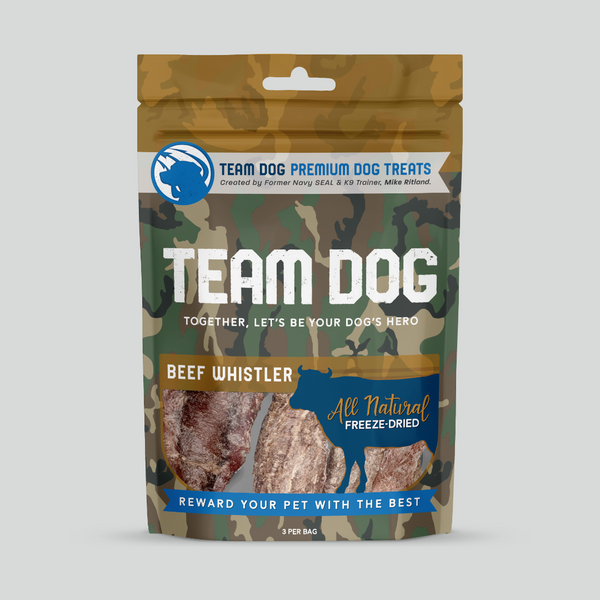 Beef Whistler Dog Chews Freeze-Dried, 3 per bag