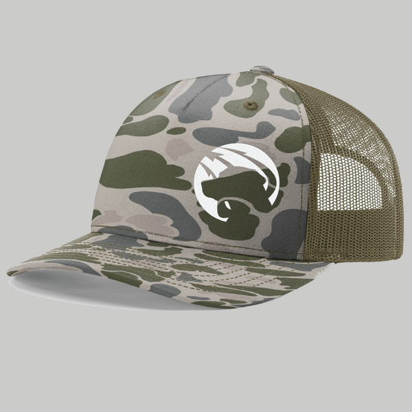Team Dog Hat - Camo Green and Grey