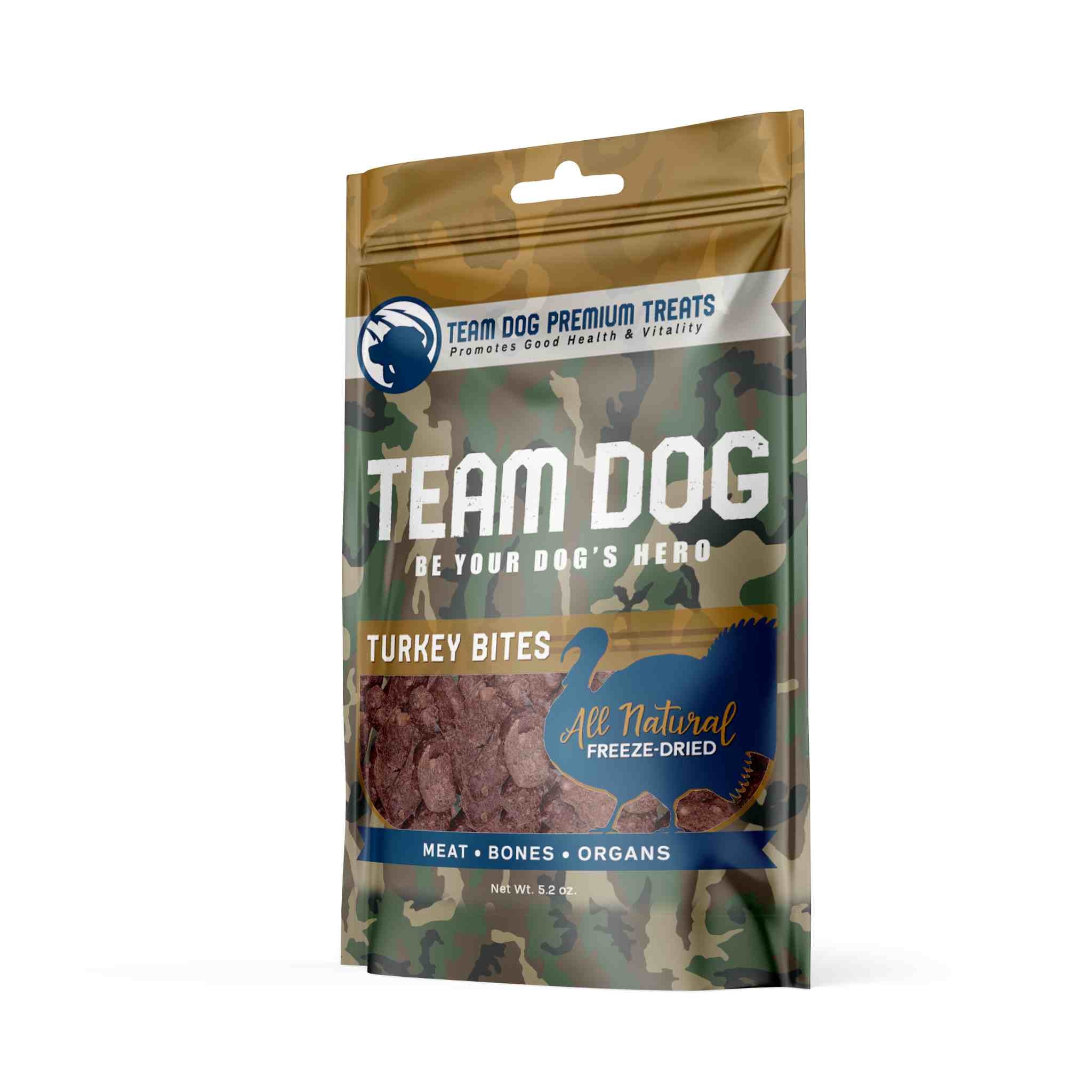 Turkey Bites Dog Treats Freeze-Dried, 5.2 oz