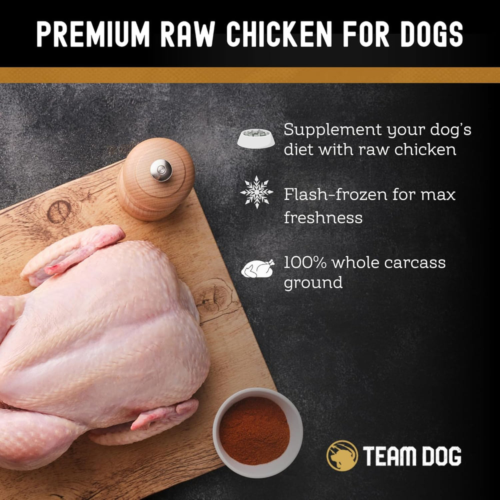 Best dog food. Team Dog Raw Chicken Whole Carcass Dog Food 