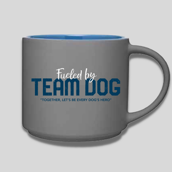 Team Dog. Coffee Mug - Matte Gray - 16oz